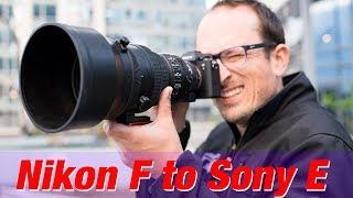 Nikon F to Sony E Adapters TESTED - Autofocus Metering and VR