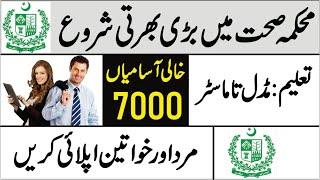 Primary and Secondary Healthcare Department Jobs 2022Health Department Online ApplyGovt Jobs 2022