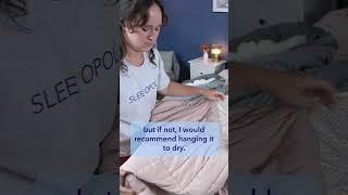 How To Clean And Dry A Weighted Blanket #shorts