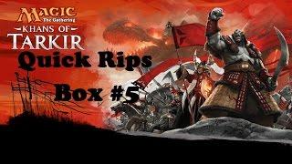 Khans of Tarkir Quick Rips Box #5