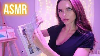 ASMR  Tingly Paper Ripping Sounds Tearing and Crinkling Newspaper -- little talking