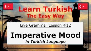 Expressing CommandRequest Imperative Mood in Turkish Language Grammar Lesson #12