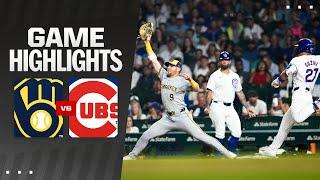 Brewers vs. Cubs Game Highlights 72324  MLB Highlights