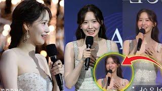 Im Yoona Confirmed Dating Lee Junho During  Blue dragon Series award Speech on stage