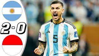 Argentina vs Indonesia 2-0 - All Goals & Highlights - 2023