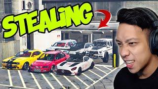 Stealing all SPORTS CARS  Familia De carnaper VS Los babaeros  GTA 5 RP