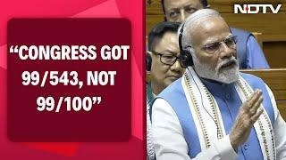 PM Modi Address Today  Congress Got 99543 Not 99100 PMs Counterstrike At Rahul Gandhi