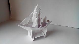 Как сделать кораблик из бумаги Origami Ship