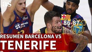 RESUMEN del Barcelona vs Iberostar Tenerife de Liga Endesa  Diario AS