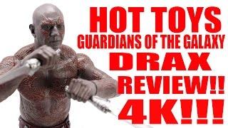 HOT TOYS GUARDIANS OF THE GALAXY DRAX FIGURE REVIEW 4K