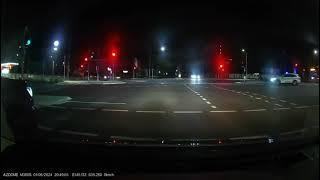 Police car hit by light rail in Canberra City