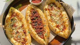 Fatayer  Pide Middle Eastern Food Turkish Pizza Recipe  Ramadan 2023 Series  Iftar  recipes