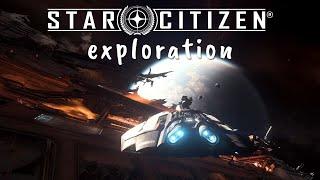 Star Citizen Relaxing Longplay - Peaceful Pyro Icy Planet Exploration No Commentary