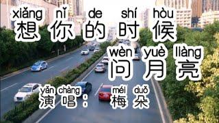 Chinese - 中国語歌ピンイン付き《想你的时候问月亮》learn Chinese with pop song 听歌学中文47夜深人靜，想你的時候，只有问月亮