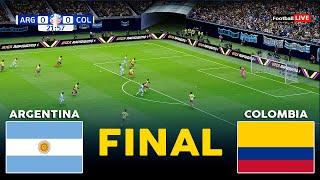 ARGENTINA vs COLOMBIA - FINAL Copa America 2024  Full Match All Goals  Realistic PES Gameplay