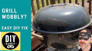 ️ Charcoal Grill Wobbly? Heres an Easy DIY Fix for a 3-Legged Weber Charcoal Grill