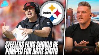 Steelers Fans Should Be PUMPED Artie Smith Is Their New Offensive Coordinator  Pat McAfee Reacts