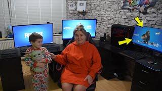 MUM Giving Her 7 Year Old Kid ALL 100 Battle Pass Tiers To UNLOCK BABY YODA The Child Back Bling