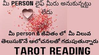 మీ person లైఫ్ మీరు అనుకున్నట్టు లేదు మీperson కి జీవితంలో  విలువ తెలుసుకొనే ఆలోచనలతో గడపుతున్నారు