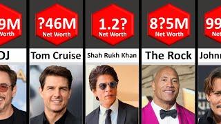 Top 50 Richest Actors in the World 2023  STATS #comparison #comparisonvideo