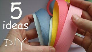 5 RIBBON IDEAS DIY  Bows