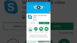 Skype install 2017 android