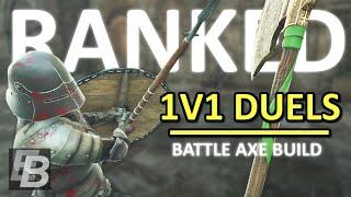 Mordhau Duels 1v1 Ranked - Battle Axe Build bring an umbrella