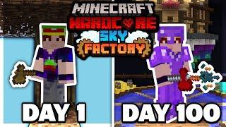 I Survived 100 Days of Hardcore SKY FACTORY Minecraft. Heres What Happened...