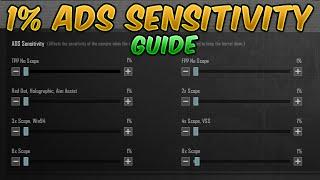 Secret 1% ADS Sensitivity Guide PUBG MobileBGMI Touch issues? Best for Gyroscope get Zero Recoil
