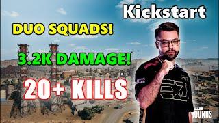 LG Kickstart - 20+ KILLS 3.2K DAMAGE - DUO SQUADS - PUBG