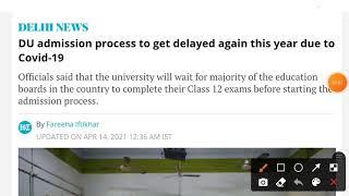 DU admission process delayed again 2021 UPDATE CUCET 2021  CUCET 2021