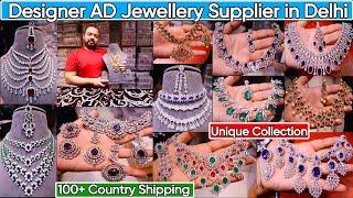 Exclusive Bridal AD Jewellery Collection 2024  Premium & Designer American Diamond Jewellery Delhi