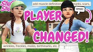 *PLAYER CHARACTERS* NEW BODY SHAPES FRECKLES MUSCLE DEFINITION BIRTHMARKS & MORE STAR STABLE