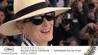 MERYL STREEP  Honorary Palme dOr – PHOTOCALL– English – Cannes 2024