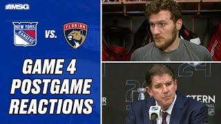 Fox Kreider & Coach Laviolette give their thoughts after Game 4 OT loss  New York Rangers