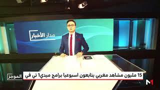 ميدي1تيفي تحتل الريادة في المغرب كأول قناة إخبارية، متقدمة على القنوات الفضائية العربية والدولية