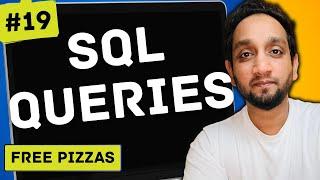 FREE Pizzas - SQL Interview Query 19  SQL Problem Level MEDIUM