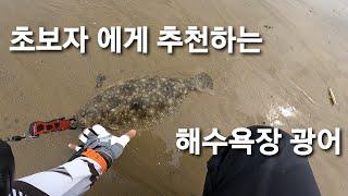 별거 없이...밑걸림 없이 쉽게 잡는 해수욕장 광어 미노우 루어 낚시 minnow 가오피싱 헌트로켓베이트