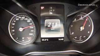 2016 Mercedes C200d 0-217 kmh acceleration