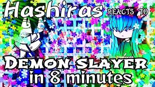 •°️Hashiras Reacts to Demon Slayer in 8 minutes funny edition️°•