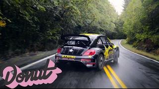 Racing a Rally Car on Public Roads in Portland Oregon wTanner Foust  Donut Media