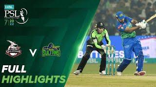 Full Highlights  Lahore Qalandars vs Multan Sultans  Match 17  HBL PSL 7  ML2T
