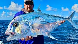 One of the Tastiest fish in the ocean??? Insane reef Jigging action