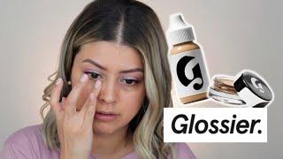 FINALLY TESTING OUT GLOSSIER STRETCH CONCEALER  REVIEW + FULL DAY WEAR TEST