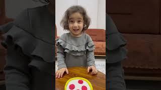 Kübra ile pizza yaptık #funnykid #funnyvideo