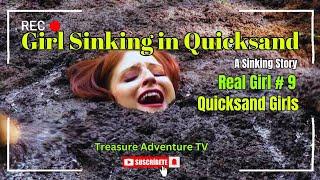 Girl Sinking in Quicksand  Girl Mud Quicksand #survival #adventure #quicksand