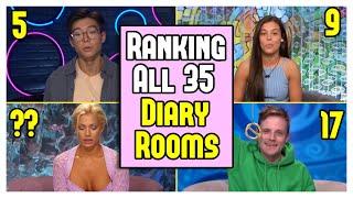 Ranking ALL 35 Diary Rooms in Big Brother History