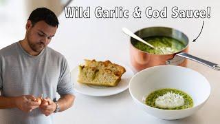 Ultimate Chefs Food Wild Garlic Focaccia With A Cod Sauce Fine Dining Recipes