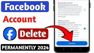 Delete Fb Account Permanently  How To Delete Facebook Account  Facebook Id Delete Kaise kare 2024