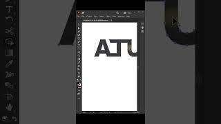 ATU logo Design in Illustrator #shorts #illustrator
